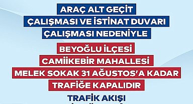 Beyoğlu'nda yol ve çevre düzenlemesi başlıyor