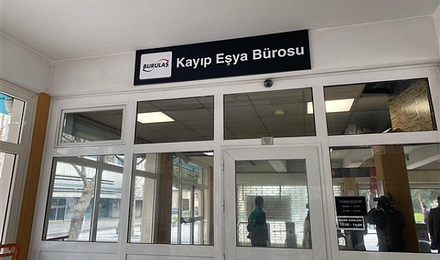 Burulaş, toplu ulaşımda unutulan eşyaları, Kayıp Eşya Bürosu'nda saklıyor
