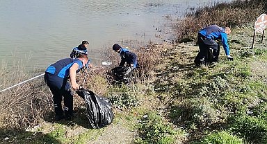 Büyükşehir'den Ula Göleti'nde Kapsamlı Çevre Temizliği