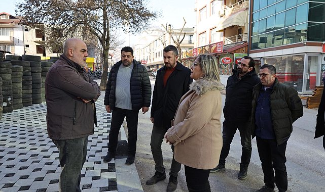 Çakır, Şehit Kazım Caddesi'nde devam eden çalışmaları inceledi
