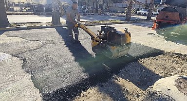 Çamyuva'da yol çalışması