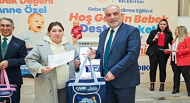 Canik'te Anne Adaylarına Bebek Destek Paketi