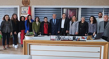 CHP İlçe yönetiminden Başkan Vekili Semih Top'a ziyaret