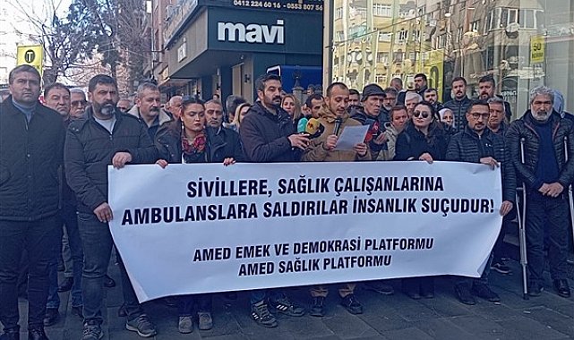 Diyarbakır’da sağlık çalışanlarına yönelik şiddet protesto edildi