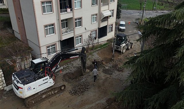 Düzce'de alt yapı çalışmaları sürüyor