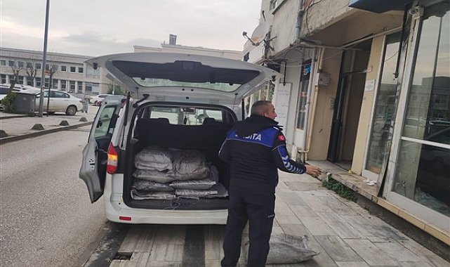 Düzce'de zabıtadan kaçak kömür denetimi