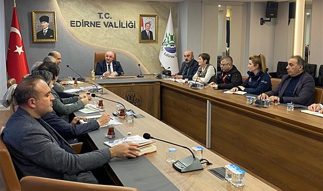 Edirne'de Dünya Su Günü ve İklim Krizi Çalıştayı hazırlık toplantısı yapıldı