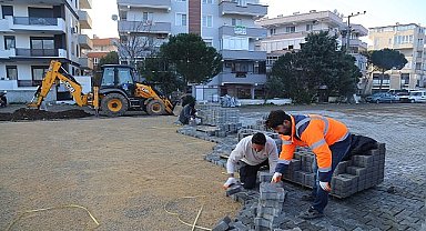 Edremit'te Yol Yapım Çalışmaları Devam Ediyor