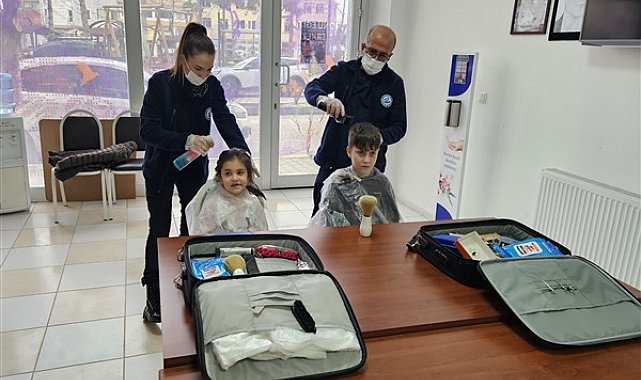 Eskişehir Büyükşehir Belediyesi'nden çocuklara ücretsiz saç kesimi