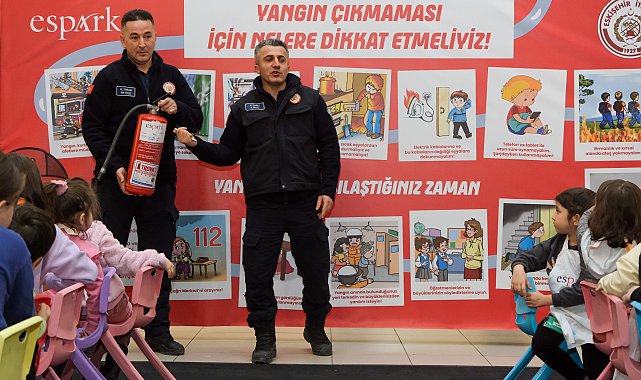 Eskişehir'de çocuklar için yangın güvenliği eğitimi düzenlendi