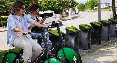 Hem bedenlerini hem telefonlarını şarj ettiler; 2024'te 109 bin 73 dakika pedal çevrildi