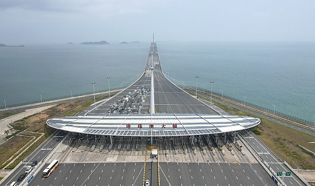 Hong Kong-Zhuhai-Makao Köprüsü’nden yeni rekorlar kırıldı