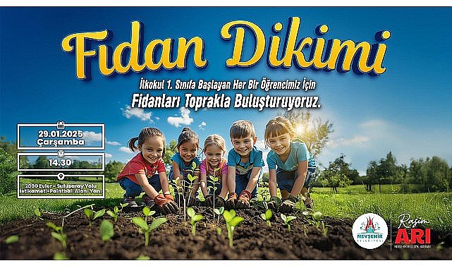 İlkokul 1. Sınıf Öğrencileri için 1 Fidan Dikiyoruz