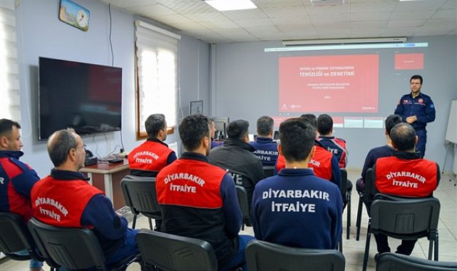 İtfaiye personeline baca yangınları eğitimi verildi