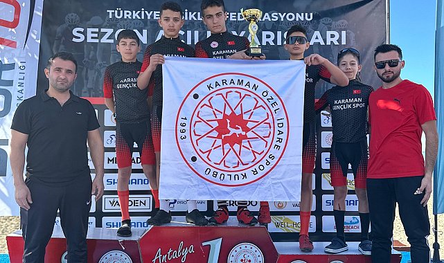 Karaman Bisiklet Takımı, Alanya’da madalyalar kazandı
