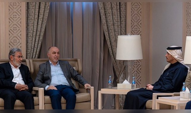 Katar Başbakanı Al Sani, Filistinli heyetle bir araya geldi