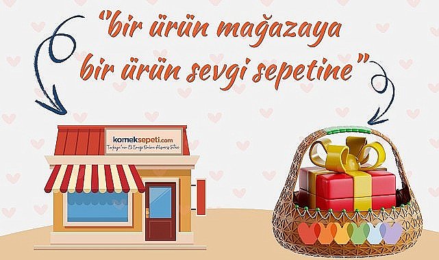 Komek Sepeti'nden gönüllere dokunan proje “1+1=Mutluluk