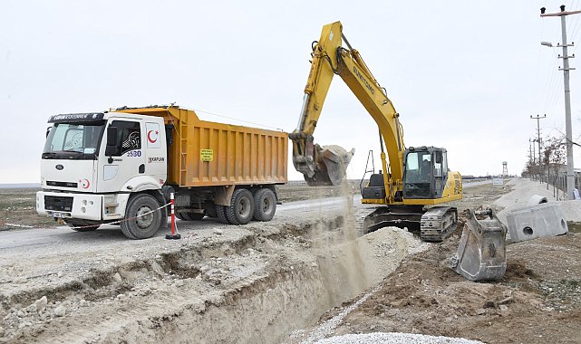 Konya Büyükşehir Belediyesi, 1 yılda 574 km yeni şebeke hattı yaptı