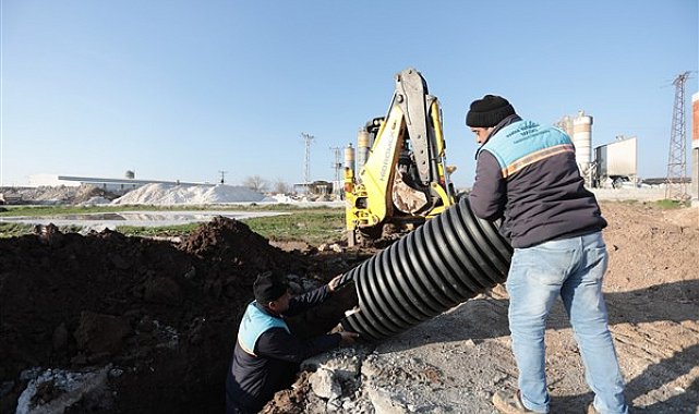 Manisa'da ilave kanalizasyon hattı çalışması gerçekleştirildi