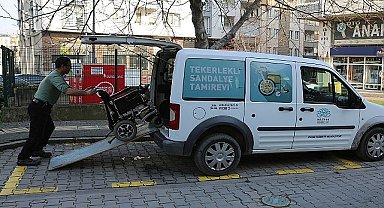 Nilüfer'de tekerlekli sandalye tamir hizmetine büyük ilgi