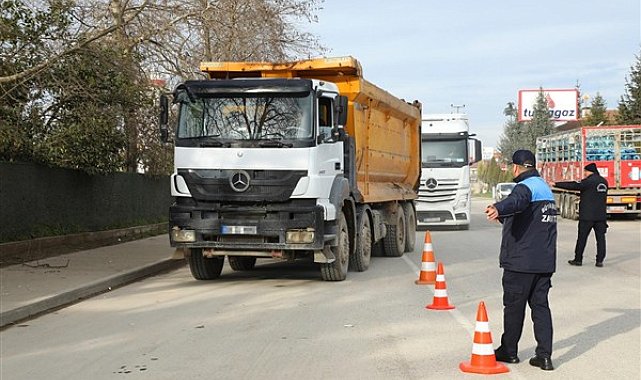 Ordu'da ağır tonajlı araçlara yönelik denetim yapıldı