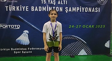 Osmangazili genç badmintoncudan gururlandıran başarı