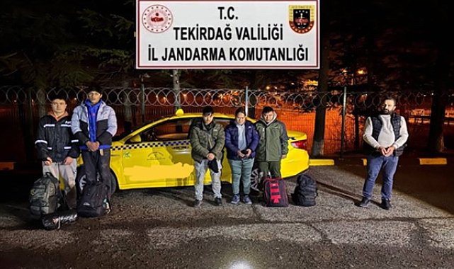 Tekirdağ'da 5 kaçak göçmen yakalandı
