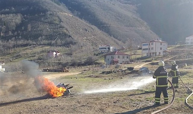 Topçam'da gönüllü itfaiyecilik eğitimleri tamamlandı