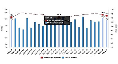 Tüik: İhracat birim değer endeksi %1,3 arttı