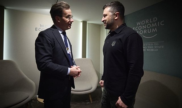 Ukrayna Devlet Başkanı Zelenski’nin Davos temasları sürüyor