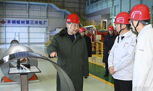 Xi Jinping, Bensteel Grubu’nda incelemelerde bulundu