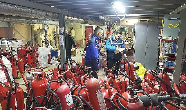 Zabıtadan yangın tüpü fiyatlarına sıkı denetim