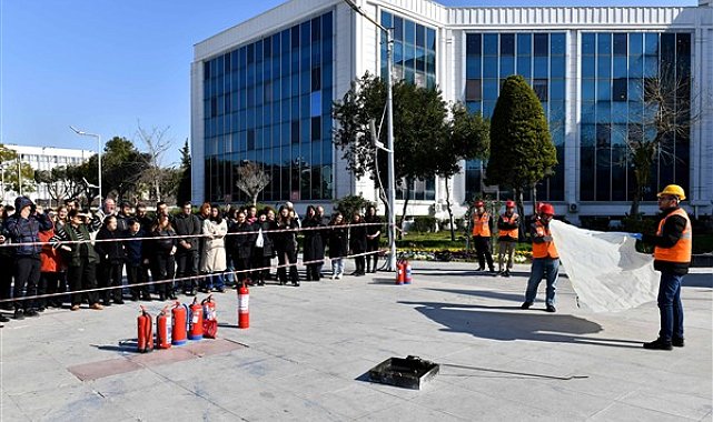 Antalya'da yangın tatbikatı gerçekleştirildi