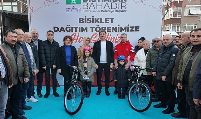 Bahçelievler’de 100 çocuğa bisiklet hediye edildi