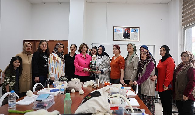 Başkan Ünlüce, ESMEK kursiyerleriyle bir araya geldi