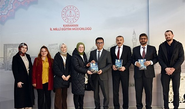 Dr. Sadık Ahmet İlkokulu heyetinden Karaman İl Milli Eğitim Müdürü Çalışkan'a ziyaret