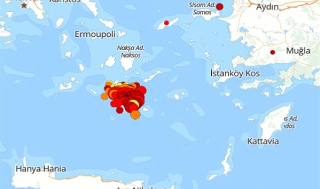 Ege Denizi’nde peş peşe depremler