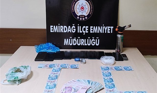 Emirdağ'da uyuşturucu operasyonu: 2 tutuklama