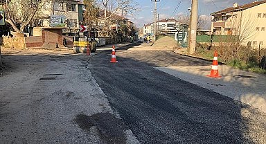 Gebze Cumaköy'de yol onarımı