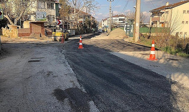 Gebze Cumaköy'de yol onarımı