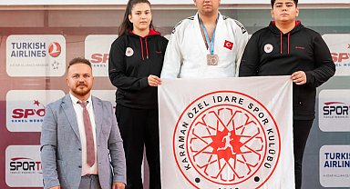 Karamanlı judocu İbrahim Sağlamçelik, Türkiye üçüncüsü oldu