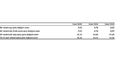 Tüik: Tüketici fiyat endeksi (TÜFE) yıllık %42,12, aylık %5,03 arttı