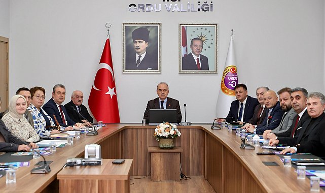 Vali Erol başkanlığında, Ordu Turizm Çalıştayı Projesi'nin hazırlık toplantısı düzenlendi