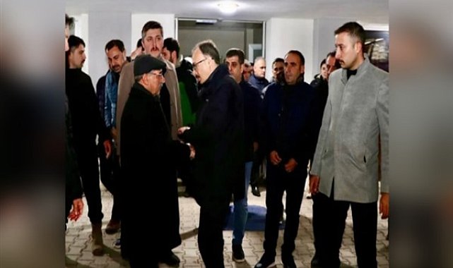 Vali Kızılkaya, Kervan Caddesi’ndeki yangın sonrası olay yerinde inceleme yaptı