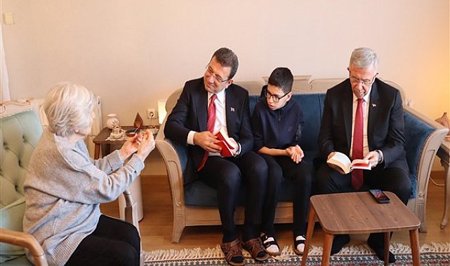Yavaş ve İmamoğlu, Zafer Partisi Genel Başkanı Özdağ'ın annesini ziyaret etti