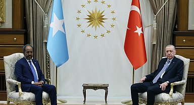 Cumhurbaşkanı Erdoğan, Somali Cumhurbaşkanı Mahmud ile bir araya geldi