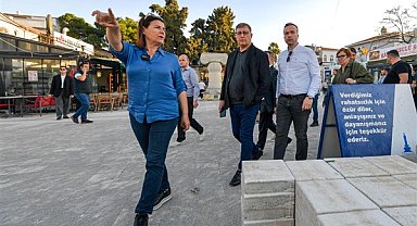 İzmir Büyükşehir Belediye Başkanı Tugay, Foça'da inceleme yaptı