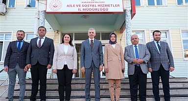 Karaman Valisi Çiçekli, Aile ve Sosyal Hizmetler İl Müdürlüğünü ziyaret etti