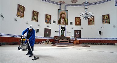 Kartal’da bayram öncesi ibadethanelerde temizlik çalışması başlatıldı