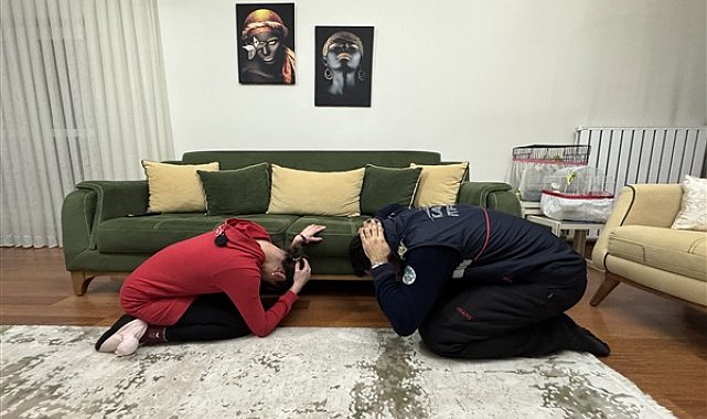 Kayseri'de özel gereksinimli bireye afet hakkında eğitim verildi